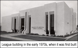 League building in the early 1970s when it was first built.